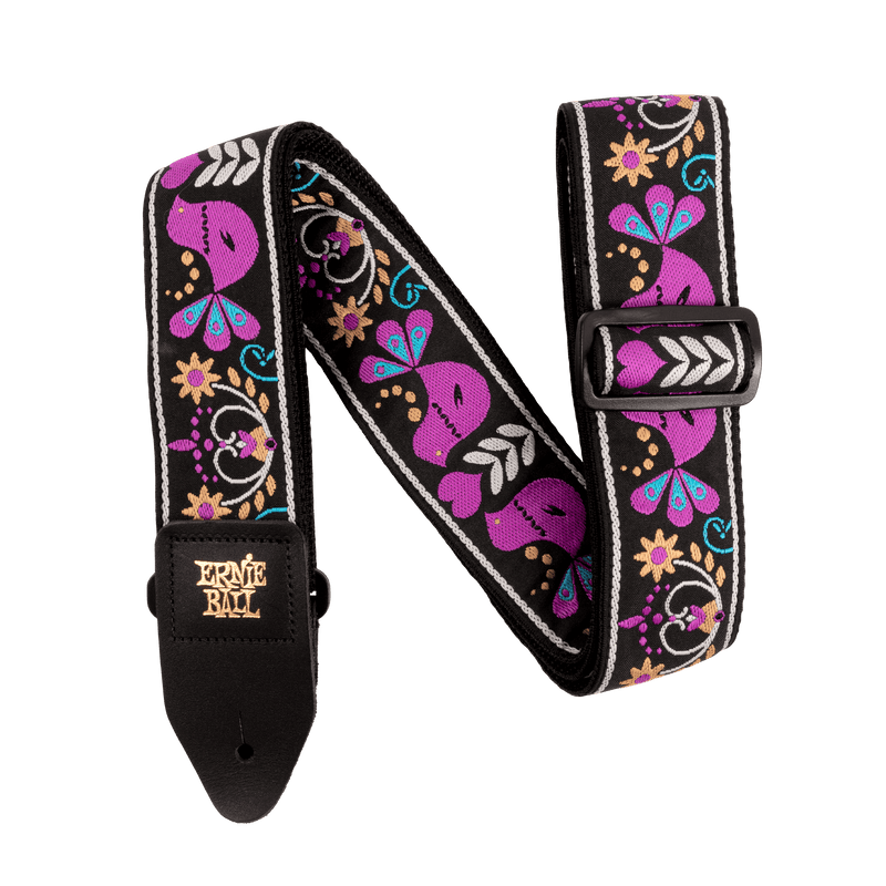 Ernie Ball Purple Bird Lupin Jacquard Strap