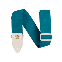 Ernie Ball Polypro Guitar Strap - Teal & White