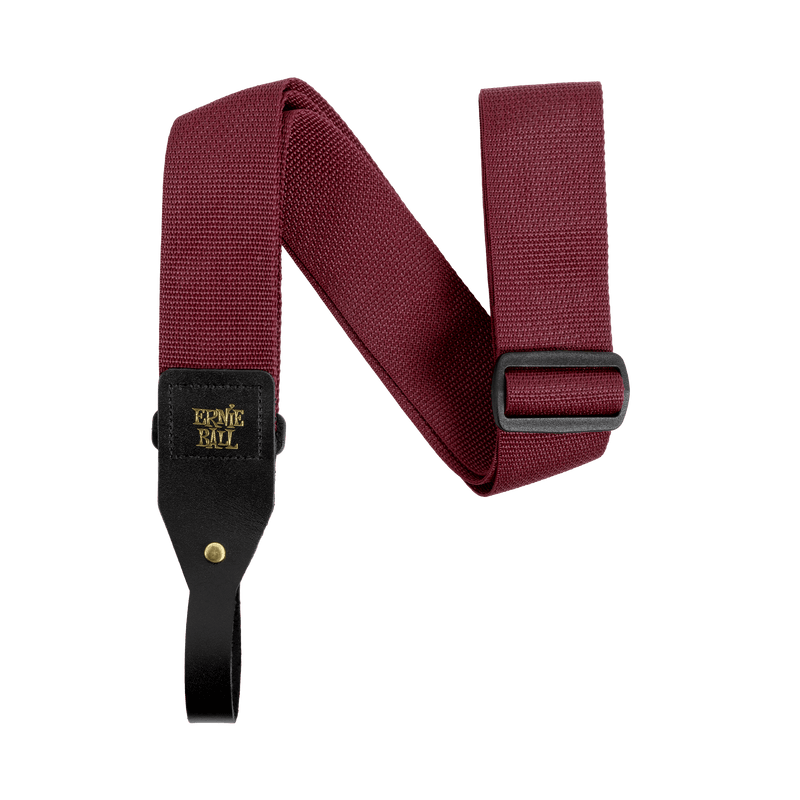 Ernie Ball Polypro Acoustic Guitar Strap - Burgundy
