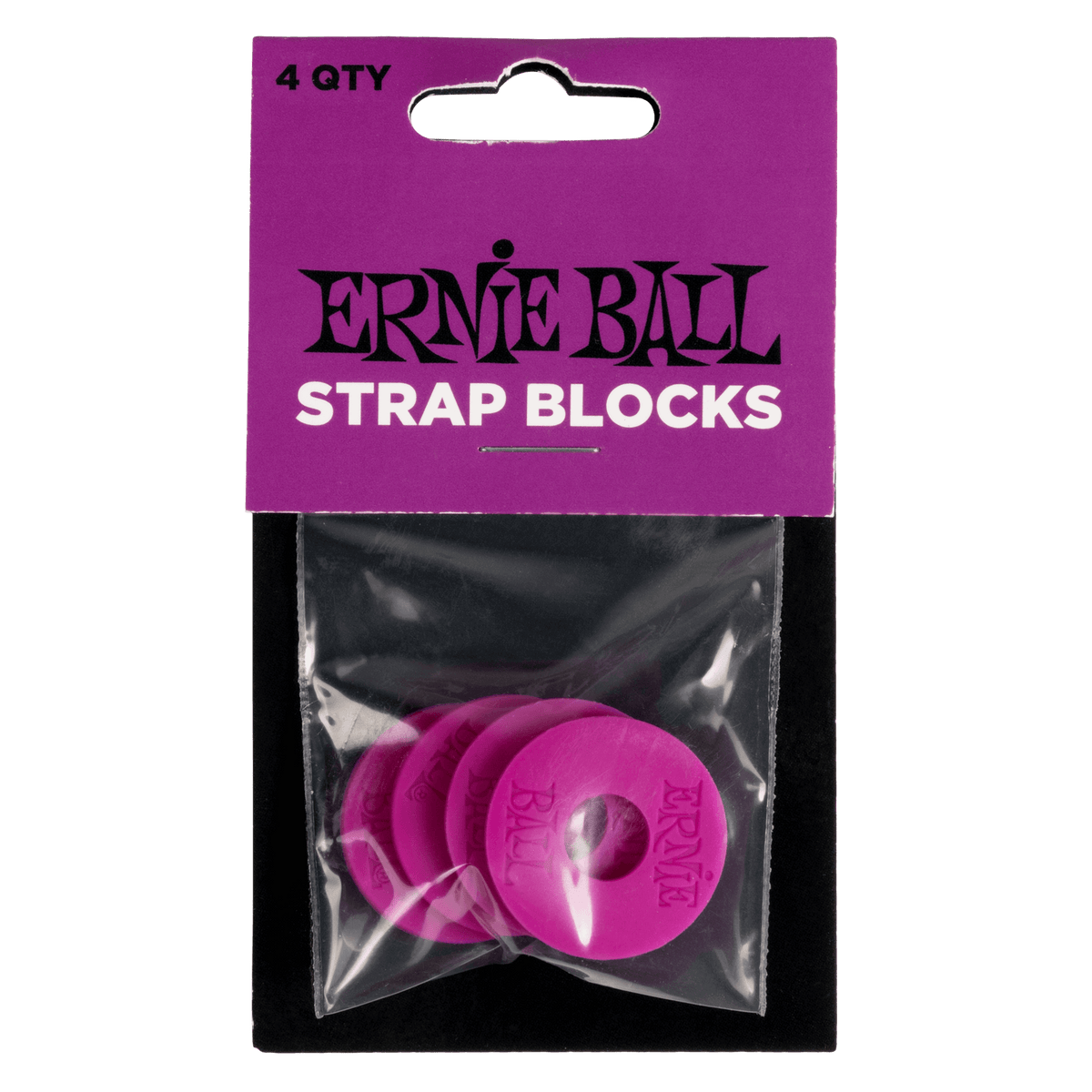 Ernie Ball Strap Blocks 4 Pack - Purple