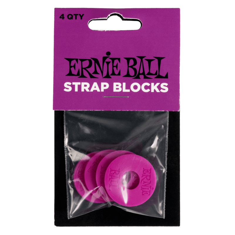 Ernie Ball Strap Blocks 4 Pack - Purple