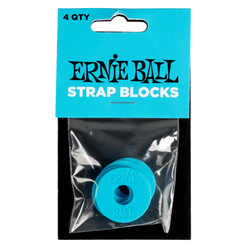 Ernie Ball Strap Blocks 4 Pack - Blue