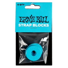 Ernie Ball Strap Blocks 4 Pack - Blue