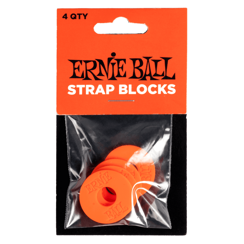 Ernie Ball Strap Blocks 4 Pack - Red