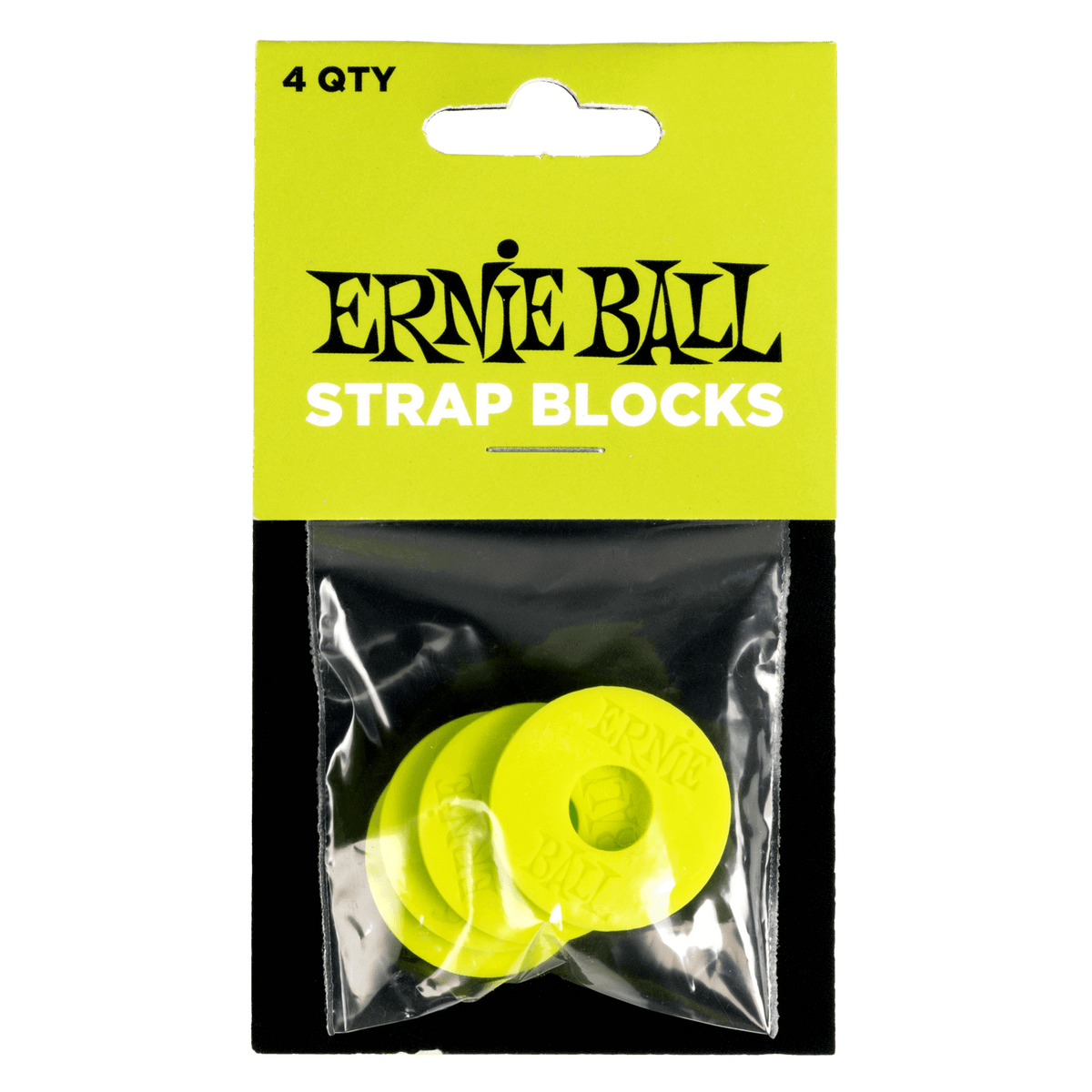 Ernie Ball Strap Blocks 4 Pack - Green