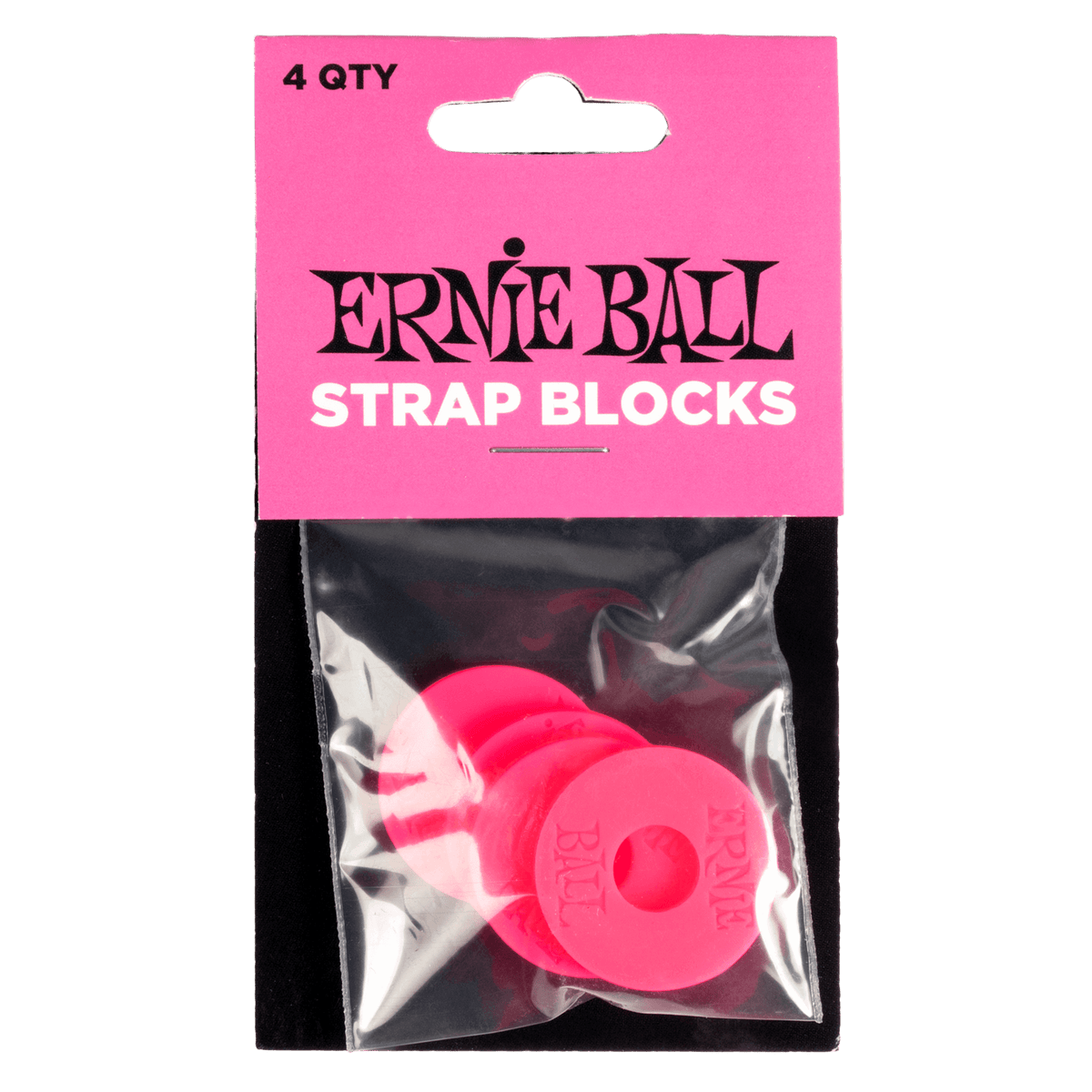 Ernie Ball Strap Blocks 4 Pack - Pink