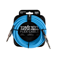 Ernie Ball Flex Instrument Cable Straight/Straight 20ft - Blue