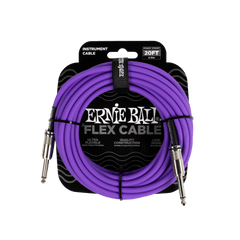 Ernie Ball Flex Instrument Cable Straight/Straight 20ft - Purple