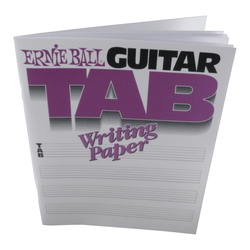 Ernie Ball Guitar Tab Writing Paper