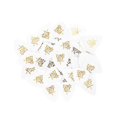 Thin White Cellulose Picks, bag of 144