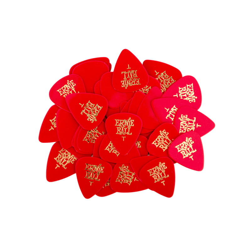 Thin Red Cellulose Picks, bag of 144