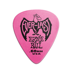 Ernie Ball 0.60 mm Everlast Picks 12 Pack, Pink