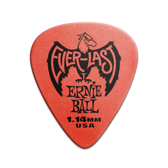 Ernie Ball 1.14 mm Everlast Picks 12 Pack, Red