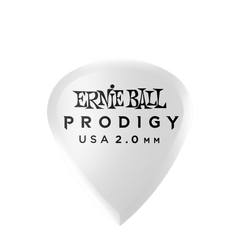 Ernie Ball 2.0 mm Mini Prodigy Picks 6 Pack, White