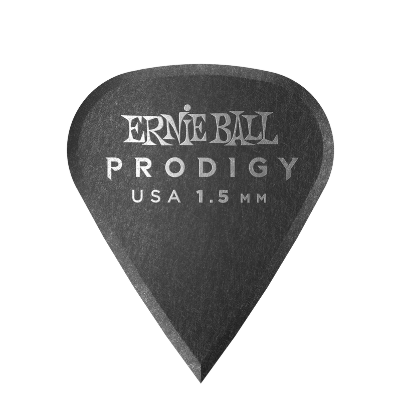 Ernie Ball 1.5 mm Sharp Prodigy Picks 6 Pack, Black