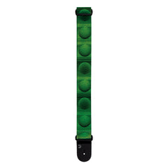 D'Addario Polyester Guitar Strap, Optical Art Green Orbs