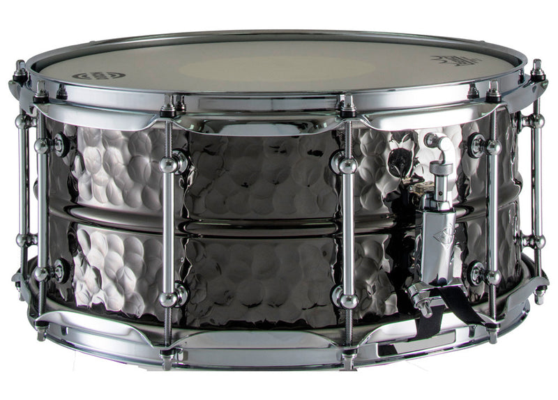 Dixon Gregg Bissonette Signature Hammered Brass Snare Drum in Black Nickel - 14 x 6.5"