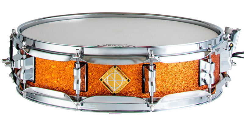 Dixon Classic Series Snare Drum in Orange Sparkle - 14 x 3.5"