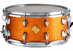 Dixon Classic Series Snare Drum in Orange Sparkle - 14 x 6.5
