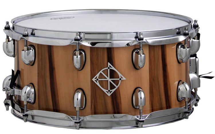 Dixon Cornerstone Series American Red Gum Snare Drum in Gloss Natural - 14 x 6.5"