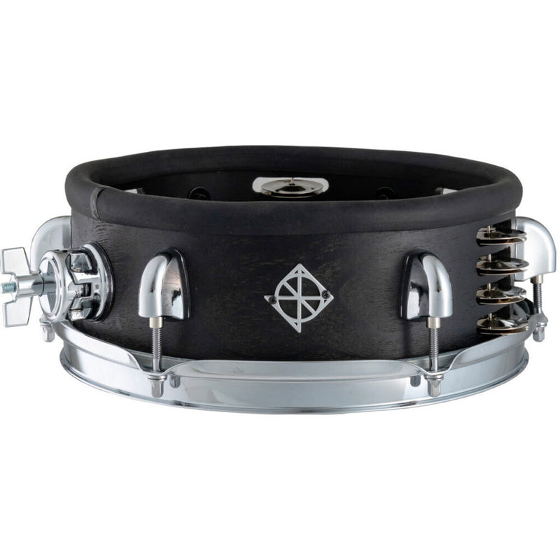 Dixon Little Roomer Series Wood Tambo Snare Drum in Black Coal Satin - 10 x 3.5"