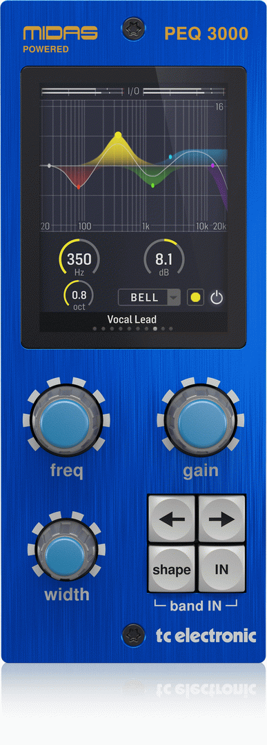 THE TC ELECTRONIC PEQ3000-DT PARAMETRIC EQ INTERFACE