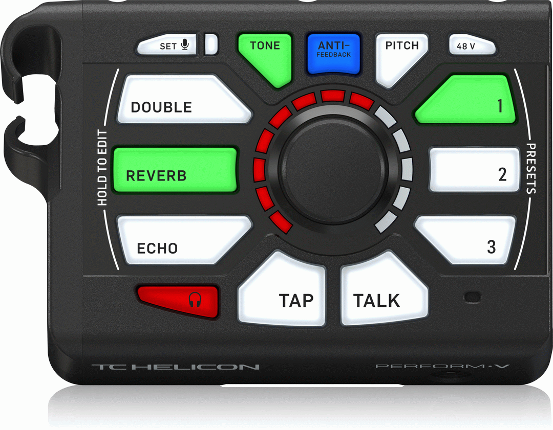 THE TC HELICON PERFORM-V BLACK VOCAL PROCESSOR