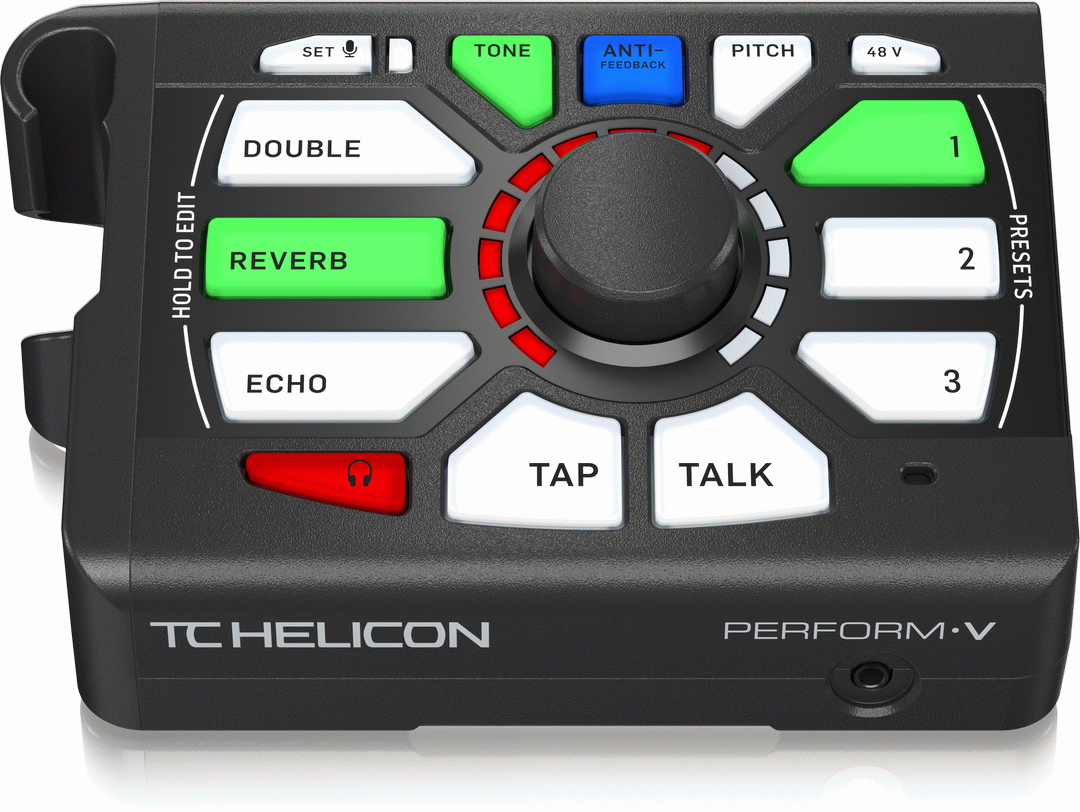 THE TC HELICON PERFORM-V BLACK VOCAL PROCESSOR