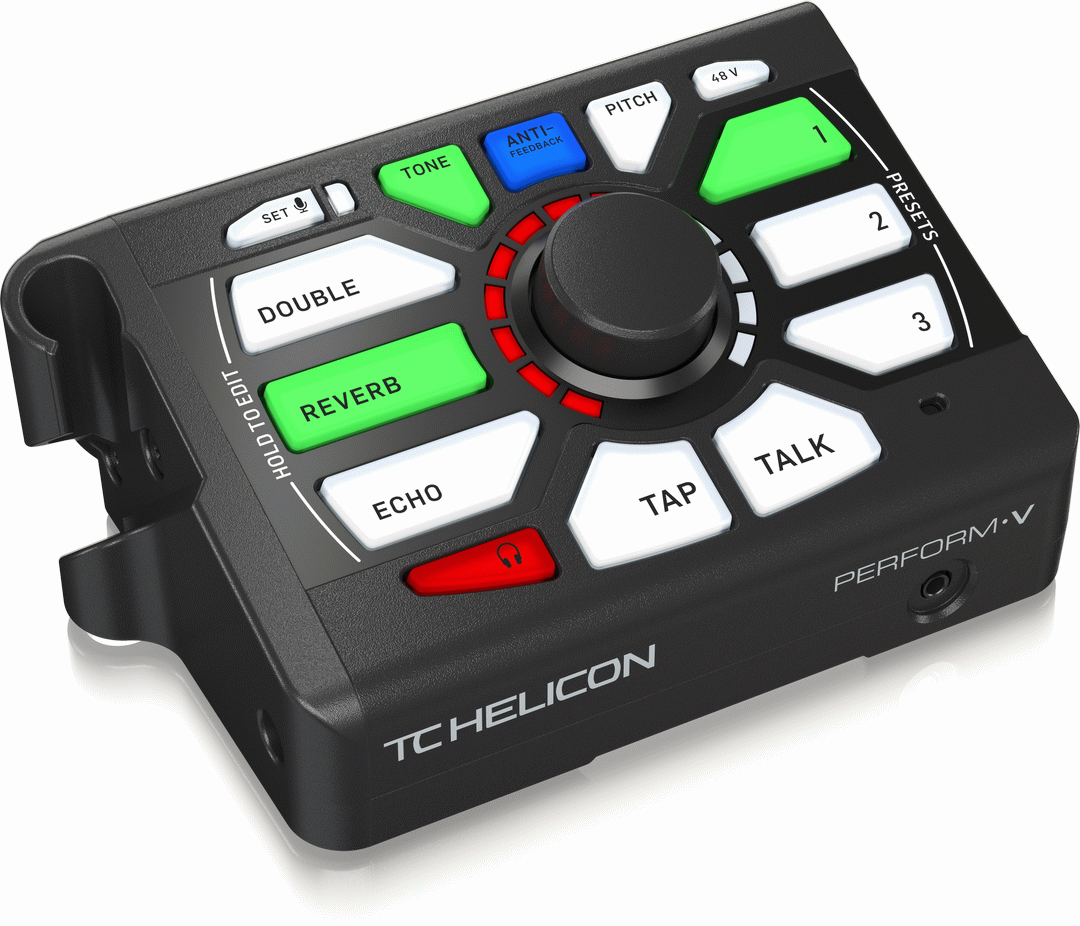 THE TC HELICON PERFORM-V BLACK VOCAL PROCESSOR
