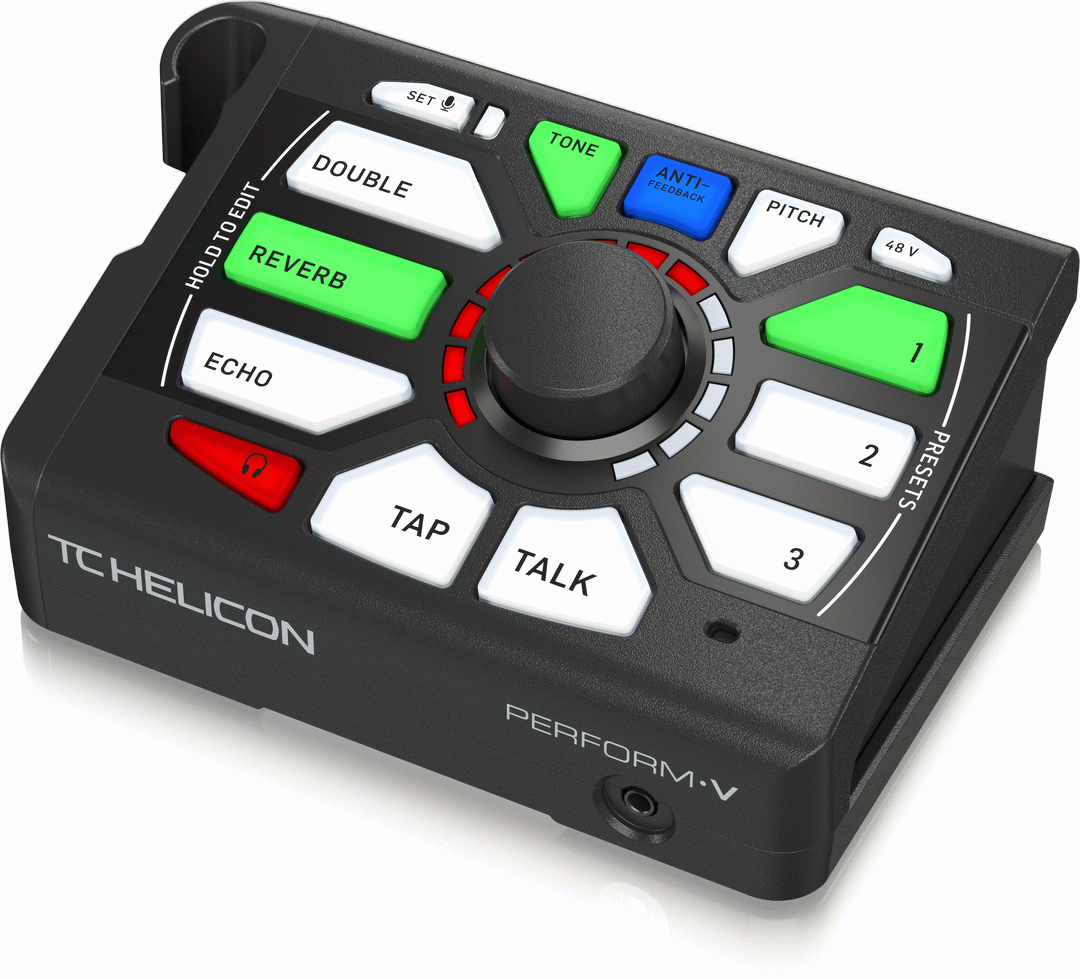 THE TC HELICON PERFORM-V BLACK VOCAL PROCESSOR