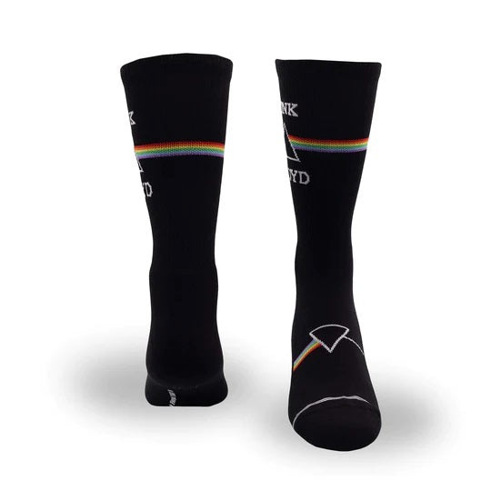 Perris Licensed PINK FLOYD "Dark Side of the Moon" Large Crew Socks in Black (1-Pair)