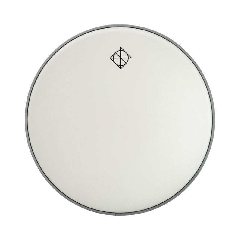 Dixon 14" White Coated Drum Head with Logo (0.250mm)