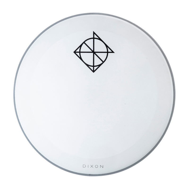 Dixon 18" Bass Drum Head White Coated with Muffler Ring, Resonant Side (0.188mm)