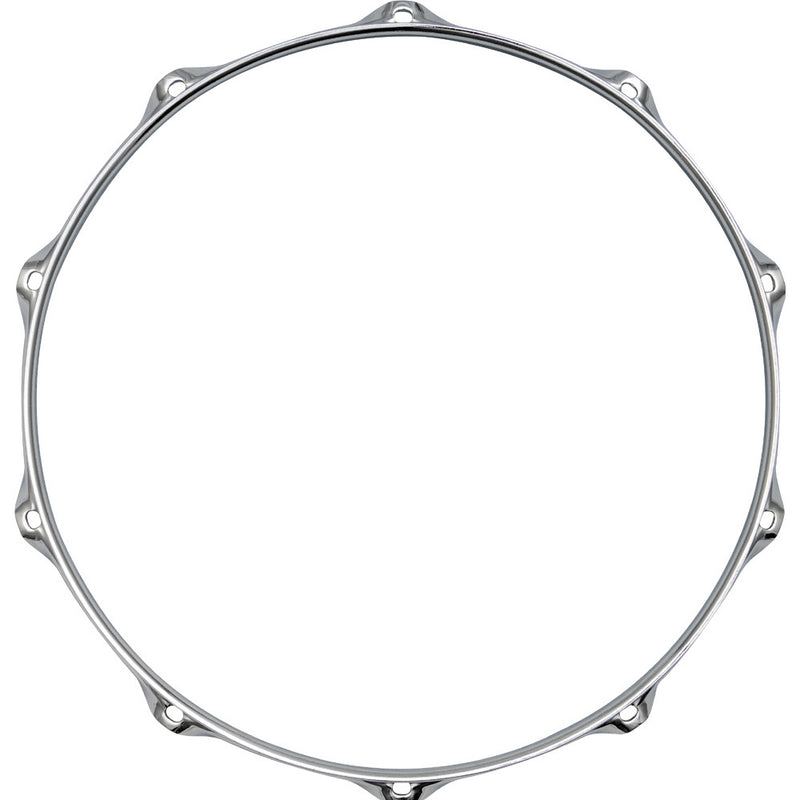 Dixon 14" Chrome Plated, 2.3mm Snare Side Steel Hoop with 10 Ears (Pk-1)