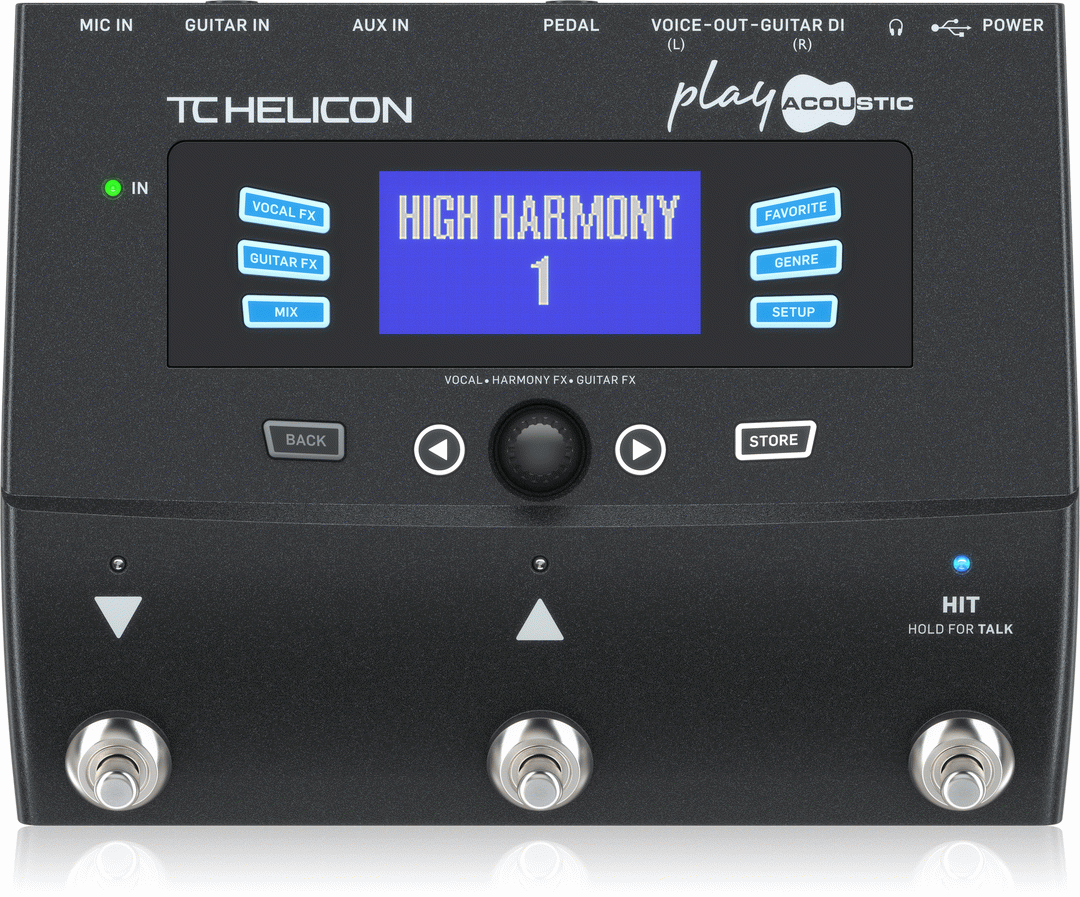 THE TC HELICON PLAY ACOUSTIC VOCAL PROCESSOR PEDAL
