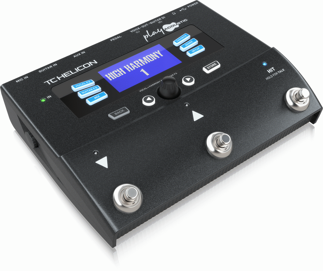 THE TC HELICON PLAY ACOUSTIC VOCAL PROCESSOR PEDAL