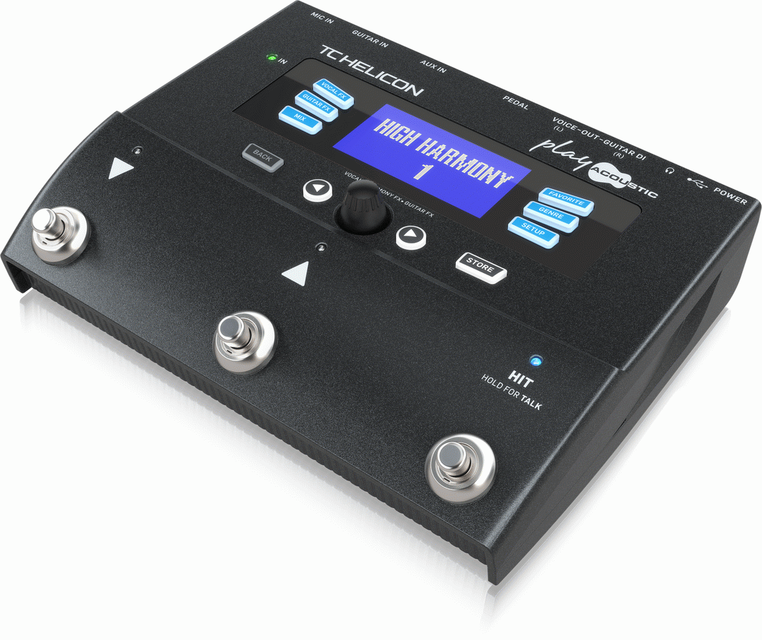 THE TC HELICON PLAY ACOUSTIC VOCAL PROCESSOR PEDAL