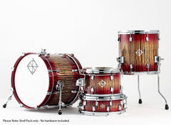 Dixon Artisan Series 4-Pce Drum Kit in Red Forrest Lacquer Finish