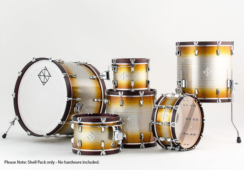 Dixon Artisan Series 6-Pce Drum Kit in Stardust Gold Lacquer Finish