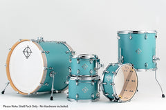 Dixon Cornerstone Maple 520 Series 5-Pce Drum Kit in Quetzel Blue Satin