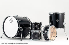 Dixon Cornerstone Maple 522 Series 5-Pce Drum Kit in Piano Black Gloss