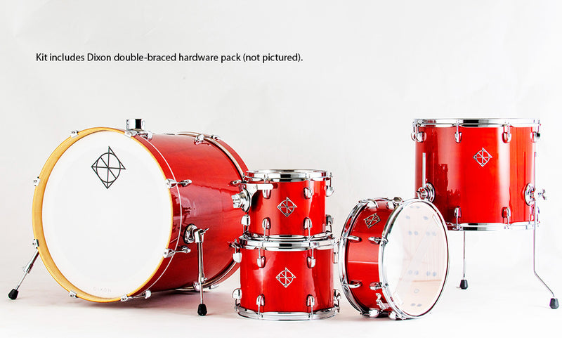 Dixon Fuse Maple 520 Series 5-Pce Drum Kit in Amber Gloss