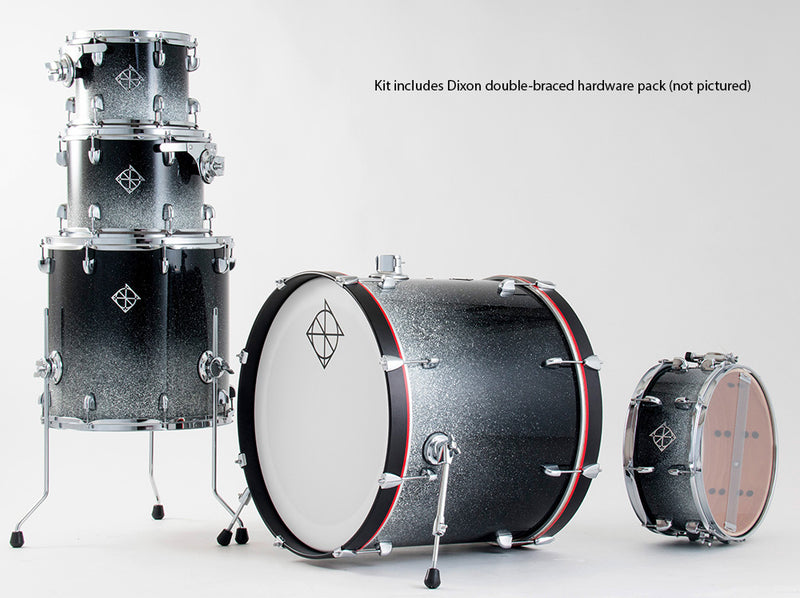 Dixon Fuse Maple 520 Series 5-Pce Drum Kit in Hyperspace Gloss