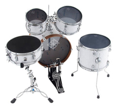 Dixon Jet Set Plus Series 5-Pce Drum Kit in Sub Zero White