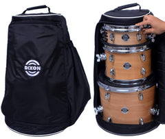 Dixon Little Roomer Series 5-Pce Drum Kit in Satin Natural Lacquer Finish