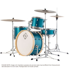 Dixon Spark Special Edition 422 Series 4-Pce Drum Kit in Dark Green Finish