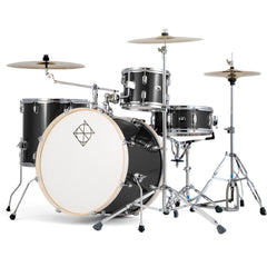 Dixon Spark Standard Series 5-Pce Drum Kit with Cymbals in Misty Black Sparkle