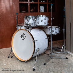 Dixon Spark Birch Series 5-Pce Drum Kit in Waves White Wrap