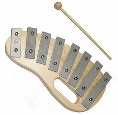 Percussion Plus 8-Note Glockenspiel with Natural Wood Frame