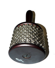 Percussion Plus Small Cabasa in Wine Red with Nickel-plated Beads